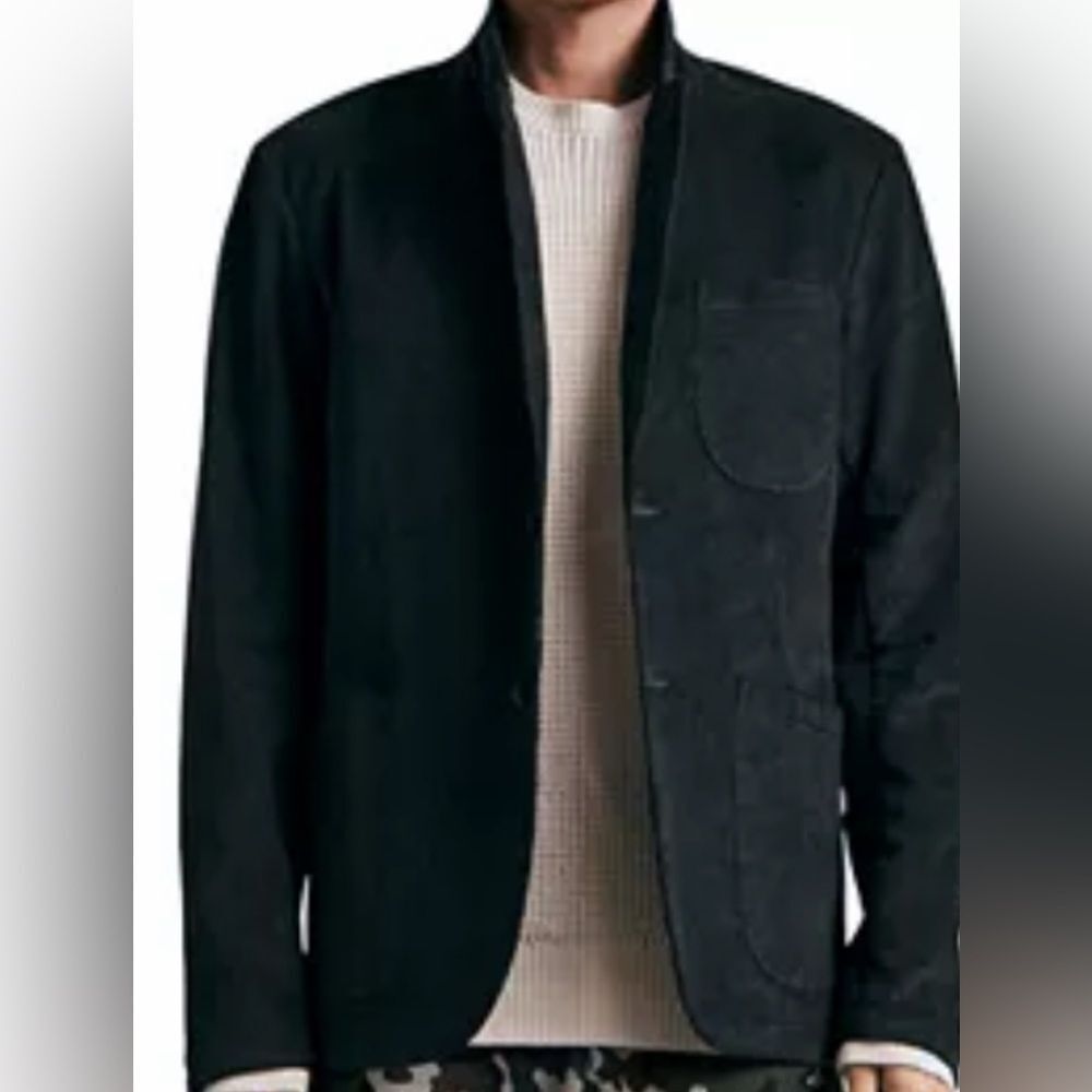 Rag & Bone mens black/Charcoal relaxed fit  Blazer size XLTG